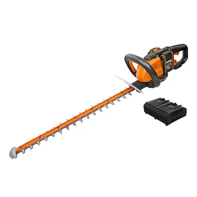 Храсторез Worx акумулаторен  с 2 батерии и зарядно, 20+20 V, 2 Ah, 600 мм, WG284Е