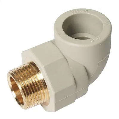 Коляно PP-R Pestan за водопровод с външна резба ф 25 мм х 3/4", 90 °, Fluidtherm