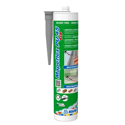 Лепило уплътнително Mapei полиуретаново  600 мл, сиво, Mapeflex PU 45 FT