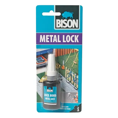 Лепило за метални резби Bison метакрилатно 6 мл, Metal Lock