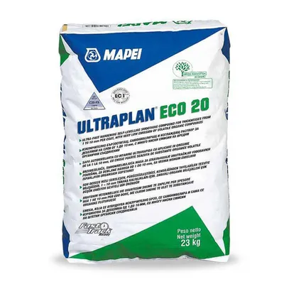 Саморазливна подова замазка Mapei за закрито  сива, 23 кг, Ultraplan Eco 20