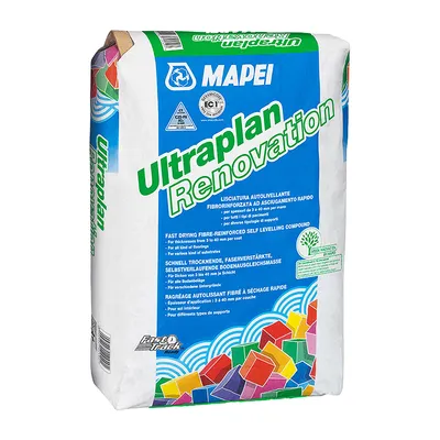 Саморазливна подова замазка Mapei за закрито  сива, 23 кг, Ultraplan Renovation