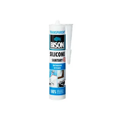 Санитарен силиконов уплътнител Bison 280 мл, безцветен, Sanitary