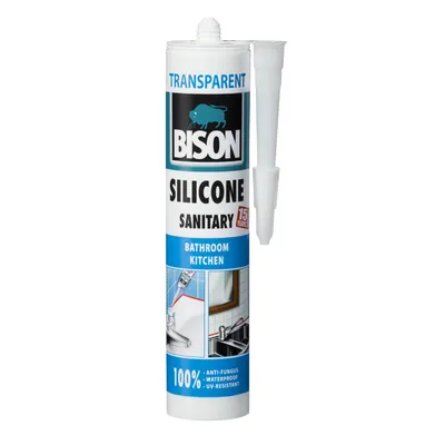 Санитарен силиконов уплътнител Bison 280 мл, черен, Sanitary