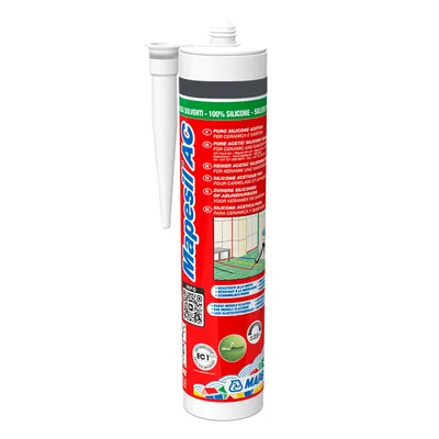 Санитарен силиконов уплътнител Mapei 310 мл, антрацит №114, Mapesil AC