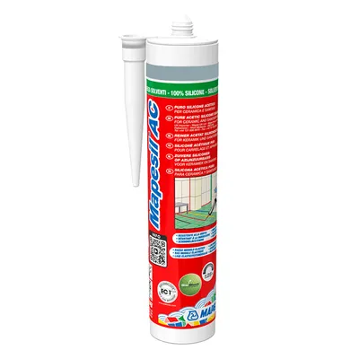 Санитарен силиконов уплътнител Mapei 310 мл, сиво-зелен №176, Mapesil AC