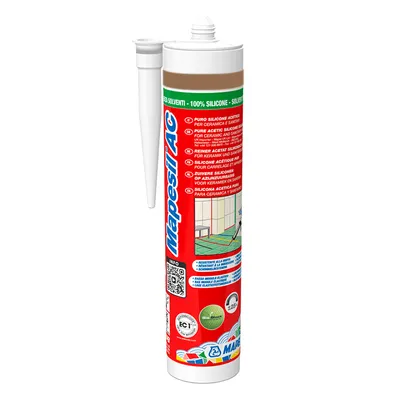 Санитарен силиконов уплътнител Mapei 310 мл, женско биле №152, Mapesil AC
