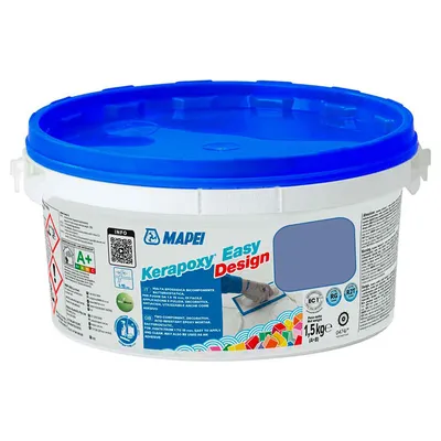 Смес Mapei фугираща за плочки епоксидна 1.5 кг, космическо синя №172, Kerapoxy Easy Design