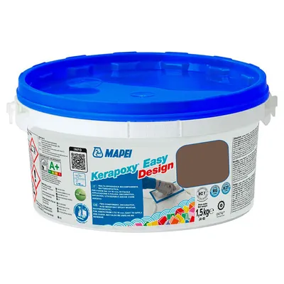 Смес Mapei фугираща за плочки епоксидна  1.5 кг, шоколад №144, Kerapoxy Easy Design