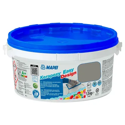 Смес Mapei фугираща за плочки епоксидна  1.5 кг, циментово сива №113, Kerapoxy Easy Design