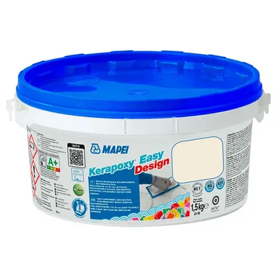 Смес Mapei фугираща за плочки епоксидна  1.5 кг, жасмин №130, Kerapoxy Easy Design