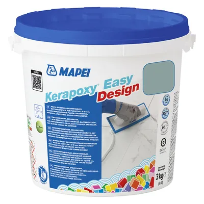 Смес Mapei фугираща за плочки епоксидна 3 кг, градински чай №177, Kerapoxy Easy Design