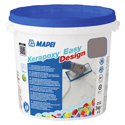 Смес Mapei фугираща за плочки епоксидна 3 кг, лен № 187, Kerapoxy Easy Design