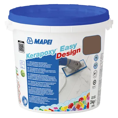 Смес Mapei фугираща за плочки епоксидна 3 кг, шоколад №144, Kerapoxy Easy Design