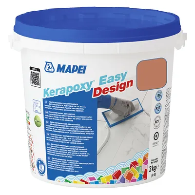 Смес Mapei фугираща за плочки епоксидна 3 кг, сиена №145, Kerapoxy Easy Design