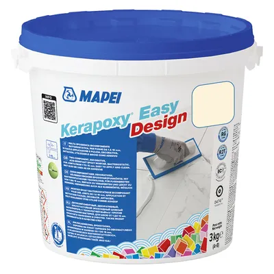 Смес Mapei фугираща за плочки епоксидна 3 кг, ванилия №131, Kerapoxy Easy Design