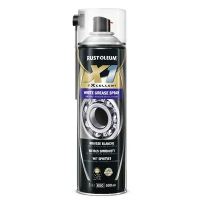Спрей грес Rust-Oleum бяла  0.5 л, X1 eXcellent White grease