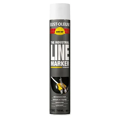 Спрей Rust-Oleum за пътна маркировка 0.75 л, бял, RAL 9010, 2300 Hard Hat Striping Spray
