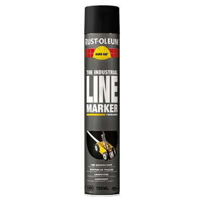 Спрей Rust-Oleum за пътна маркировка 0.75 л, черен, RAL 9017, 2300 Hard Hat Striping Spray