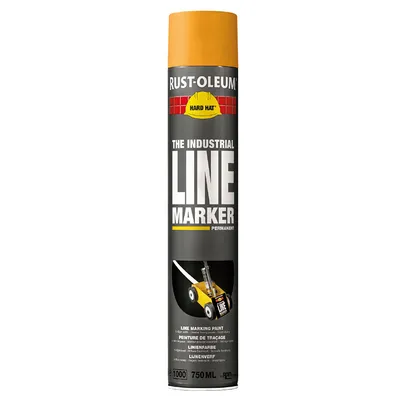Спрей Rust-Oleum за пътна маркировка 0.75 л, жълт, 2300 Hard Hat Striping Spray