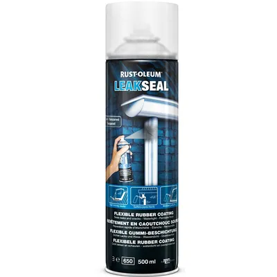 Спрей уплътняващ Rust-Oleum за спиране на течове водоустойчив  0.5 л, прозрачен, LeakSeal