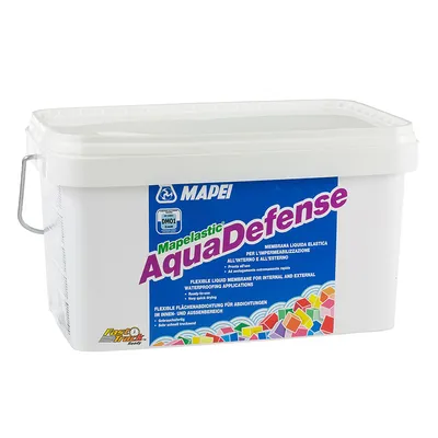 Течна хидроизолационна мембрана Mapei течна за баня  15 кг, синя, Mapelastic AquaDefense Zero