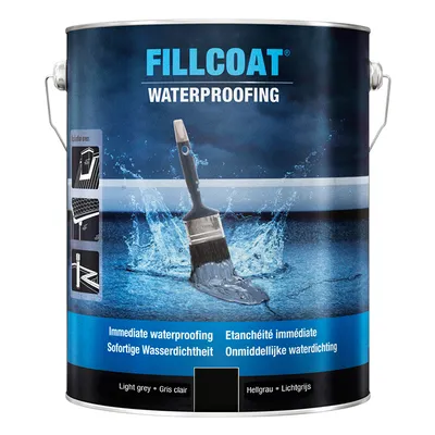 Течна хидроизолационна мембрана Rust-Oleum  за покриви и тераси 5 л, черна, Fillcoat