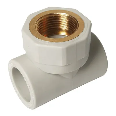 Тройник PP-R Pestan за водопровод с вътрешна резба ф 20 мм х 1/2", 20 bar, Fluidtherm