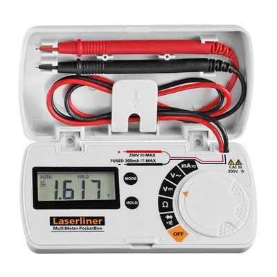 Дигитален мултицет Laserliner  с LCD дисплей, CAT II 250V, PocketBox