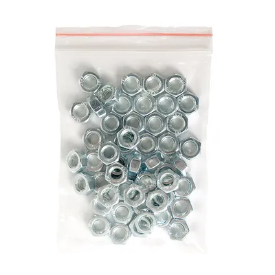Гайка метрична резба Valenta поцинкована M6, 1 мм, 5 мм, 8.0, 50 бр./опак., DIN 934