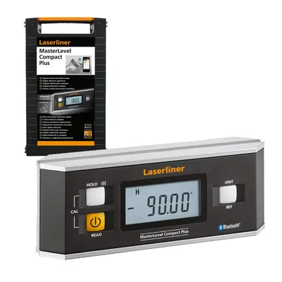 Нивелир алуминиев кутия Laserliner дигитален с магнит 152 мм, 0.1 мм/м, Bluetooth, MasterLevel Compact Plus