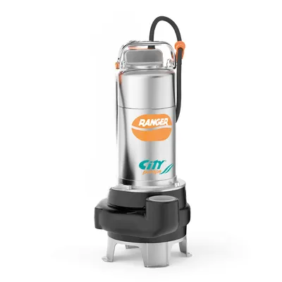Потопяема дренажна помпа City Pumps за фекални и отпадни води  3-24 м3/ч, 10-2 м, 1 1/2 ", RANGER 10/35