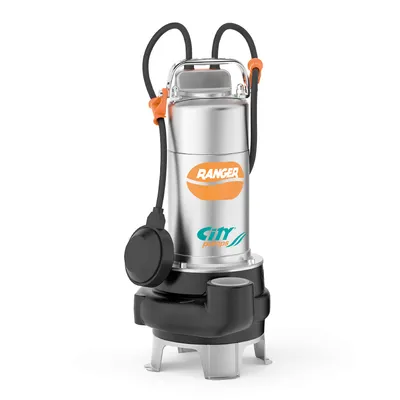 Потопяема дренажна помпа City Pumps за фекални и отпадни води  3-24 м3/ч, 10-2 м, 1 1/2 ", RANGER 10/35M