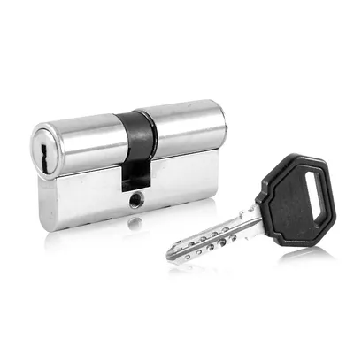 Секретна ключалка с кодиращ пин Codkey асиметрична ямкова 30/50 DIN, никел