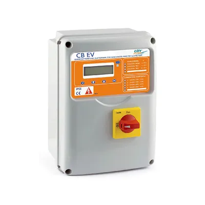 Табло City Pumps за управление на сондажни и дълбочинни помпи регулируемо трифазно  550-7500 W, 0.75-10 к.с., CB EV-TRI/1