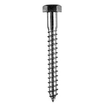 Винт за дърво Valenta с шестостенна глава поцинкован 6x90 мм, SW 10, 200 бр./опак., DIN 571