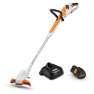 Акумулаторен тример STIHL с 1 батерия и зарядно, 10.8 V, 2.6 Ah, 230 мм, FSA 30