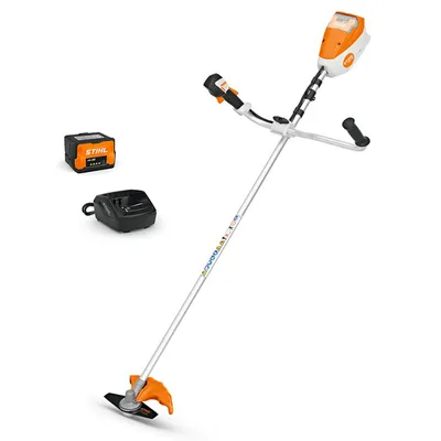 Акумулаторен тример STIHL с 1 батерия и зарядно, 36 V, 5.2 Ah, 380 мм, FSA 80