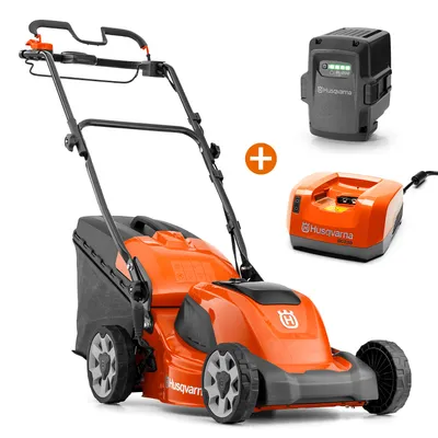 Акумулаторна косачка Husqvarna самоходна, с кош без батерия и зарядно, 0.55 kW, 36 V, 410 мм, LC 141iV