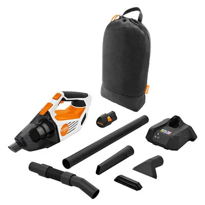 Акумулаторна прахосмукачка STIHL за сухо почистване  с 1 батерия и зарядно, 10.8 V, 2.6 Ah, 1026 л/мин, 0.75 л, SEA 20