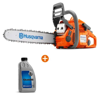 Бензинова резачка за дърва Husqvarna 1600 W, 38 см, 0.325 ", 1.3 мм, 435