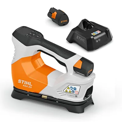 Компресор STIHL за помпане на гуми  с 1 батерия и зарядно, 10.8 V, 2.1 Ah, 10.3 bar, KOA 20