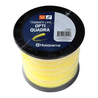 Корда Husqvarna за моторна коса квадратна 2.7 мм, 170 м, жълта, Opti Quadra