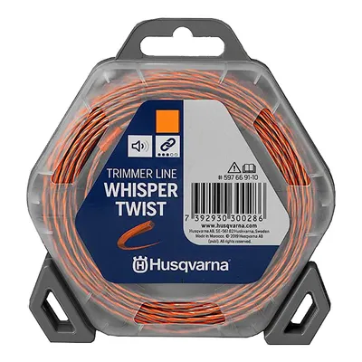 Корда Husqvarna за моторна коса усукана безшумна 2.4 мм, 77 м, оранжева, Whisper Twist