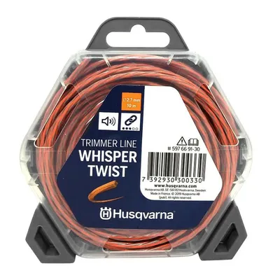 Корда Husqvarna за моторна коса усукана безшумна 2.7 мм, 10 м, оранжева, Whisper Twist
