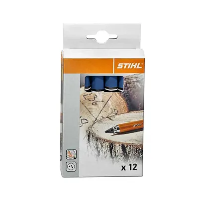 Креда STIHL за маркиране нечуплива 12 бр., 120 мм, синя