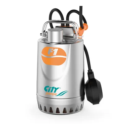 Потопяема дренажна помпа City Pumps за чиста или леко замърсена вода 1.2-13.2 м3/ч, 9.5-2 м, 1 1/4 ", F1/50M