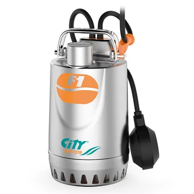 Потопяема дренажна помпа City Pumps за чиста или леко замърсена вода 1.2-9.6 м3/ч, 6.5-1 м, 1 1/4 ", F1/30M