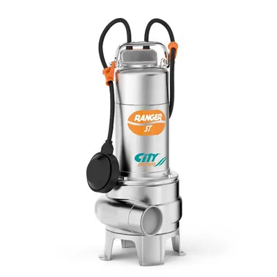 Потопяема дренажна помпа City Pumps за фекални и отпадни води  3-24 м3/ч, 10.5-2 м, 1 1/2 ", RANGER 10/35M ST
