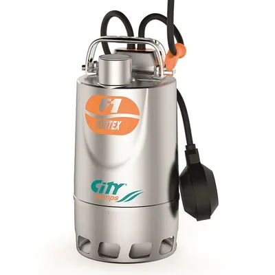 Потопяема дренажна помпа City Pumps за мръсна вода  1.2-10.8 м3/ч, 6.5-2 м, 1 1/4 ", F1/50M VORTEX